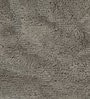 Grey Floral Cotton 24x18 Inches AntiSkid Bath Mat (Set of 2)