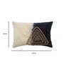 Blue Textured Cotton 16 x 24 Inches Embroidered Cushion Cover Blue Textured Cotton 16 x 24 Inches Embroidered Cushion Cover