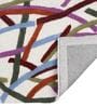 Multicolor Geometric  Wool 4 ft x 6 ft Hand Tufted Carpet