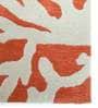 Red Wool Abstract 5 x 8 Feet Hand Tufted Carpet
