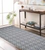 Abstract Pattern Cotton Hand Woven 4 X 6 Feet Carpet