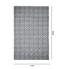 Abstract Pattern Cotton Hand Woven 4 X 6 Feet Carpet