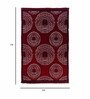 Maroon Persian Chenille 5 ft x 7 ft Machine Made Carpet