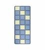Geometric Pattern Microfibre 6 X 2 Feet Machine Made Hallway Runner