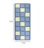 Geometric Pattern Microfibre 6 X 2 Feet Machine Made Hallway Runner