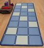 Geometric Pattern Microfibre 6 X 2 Feet Machine Made Hallway Runner