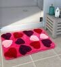 Pink Abstract Microfibre 16 x 24 Inches Kids Floor Mat