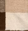 Brown Microfibre Geometrical 4 x 6 Feet Machine Made Carpet