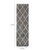 Grey Polyester 71 x 20 Inches Hand Tufted Floor Runner