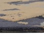 Grey Abstract Polyester 6 ft x 9 ft Hand Tufted Carpet