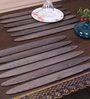 Abstract Grey Wood 18 X 12 Inches Placemats (Set of 4)