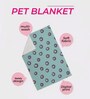 Abstract Pattern- Small Green Fabric Dog Blanket