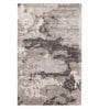 Grey Abstract Viscose 8 ft x 10 ft Hand Tufted Carpet