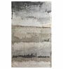 Grey Abstract Wool And Viscose 5 ft x 7 ft Hand Tufted Carpet