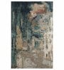 Blue Abstract Wool & Viscose Hand Tufted 8 x 10 Feet Carpet
