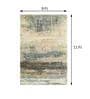 Multicolor Wool And Viscose Abstract 8 x 11 Feet Hand Tufted Carpet