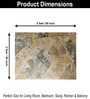 Grey Abstract Printed Polyester 3 X 5 Feet Machine Made Carpet
