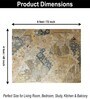 Abstract Printed Polyester 4 X 6 Feet Machine Made Carpet