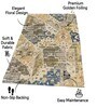Abstract Printed Polyester 4 X 6 Feet Machine Made Carpet