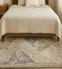 Abstract Printed Polyester 4 X 6 Feet Machine Made Carpet