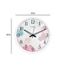 White Plastic Abstract Modern Wall Clock