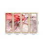 Multicolour Canvas Framed Abstract Art Panel Set of 4