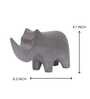 Abstract Rhino Resin Artifact (Grey)