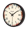 Abstract Roman Sequence White Plastic Wall Clock