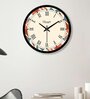 Abstract Roman Sequence White Plastic Wall Clock