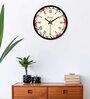 Abstract Roman Sequence White Plastic Wall Clock