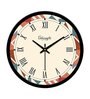 Abstract Roman Sequence White Plastic Wall Clock