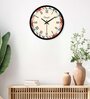 Abstract Roman Sequence White Plastic Wall Clock