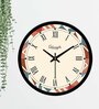 Abstract Roman Sequence White Plastic Wall Clock