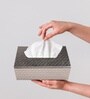 Abstract Solid Leather Tissue box