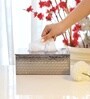 Abstract Solid Leather Tissue box