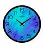 Abstract Texture Design Plastic Wall Clock In Blue