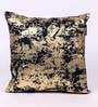 Gold Traditional Velvet 16 x 16 Inches Cushion Cover