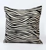 Black Velvet Abstract 16X16 Inches Cushion Cover