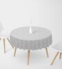 Abstract (48x48) White Canvas Table Cloth