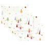 Abstract White Cotton 19 X13 Inches Placemats (Set of 6) 