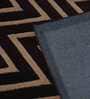Brown Geometric Wool 3 ft x 5 ft Hand Tufted Carpet