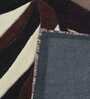 Brown Abstract Wool 3 ft x 5 ft Hand Tufted Carpet