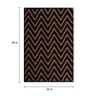 Brown Geometric Wool 3 ft x 5 ft Hand Tufted Carpet