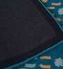 Blue Abstract Wool 4 ft x 6 ft Hand Tufted Carpet
