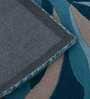 Blue Abstract Wool 4 ft x 6 ft Hand Tufted Carpet