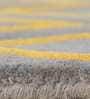 Grey Abstract Wool 5 ft x 7 ft Hand Tufted Carpet