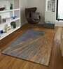 Gold Abstract Wool 5 ft x 7 ft Hand Tufted Carpet