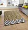 Grey Abstract Wool 5 ft x 7 ft Hand Tufted Carpet