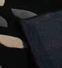 Black Abstract Wool 6 ft x 9 ft Hand Tufted Carpet