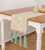Abstract Yellow (78x13) Cotton Table Runner